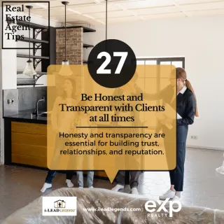 HONESTY & TRANSPARENCY: ESSENTIAL FOR AGENTS