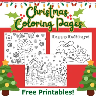 Make Spirits Bright with these Free Printable Christmas Coloring Pages!