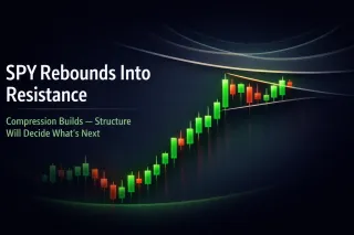 SPY Rebounds Into Resistance — Compression Builds Between Key Levels