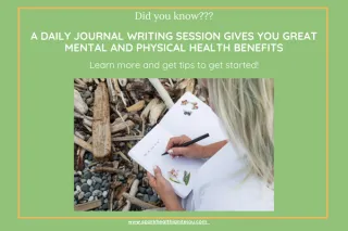 Journal Writing-the powerful mental and physical health benefits of a daily writing habit