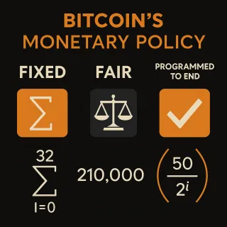 Bitcoin’s Monetary Policy: Fixed, Fair, and Programmed to End