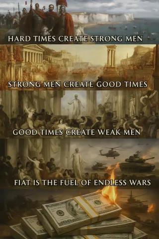 Hard Times, Weak Men, and the Fiat War Cycle
