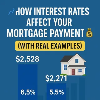 📈 How Interest Rates Impact Your Mortgage Payment 💰 (Real-Life Examples)