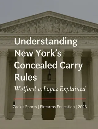 Understanding New York’s Concealed Carry Rules and the Supreme Court’s Wolford v. Lopez Case

