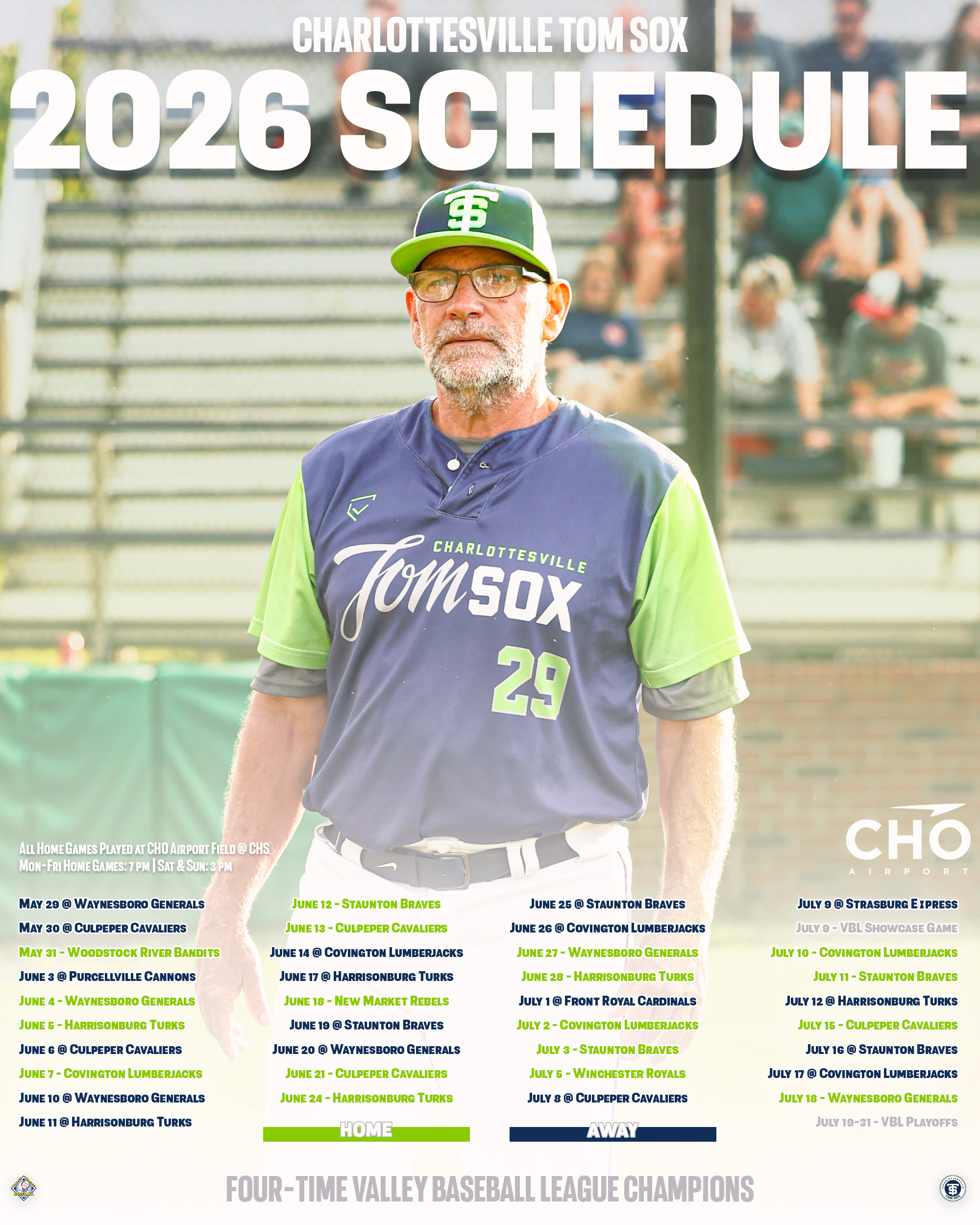 Tom Sox Announce 2026 Schedule