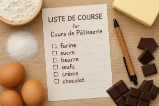 Liste de course Challenge CAP pâtisserie - Mai 2025
