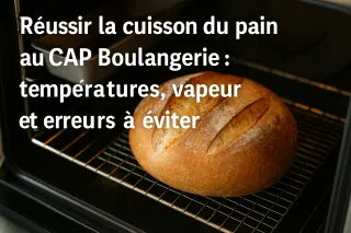 Réussir la cuisson du pain au CAP Boulangerie : températures, vapeur et erreurs à éviter