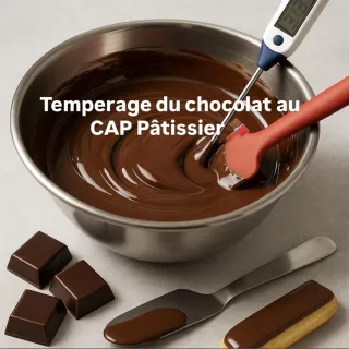 Réussir le tempérage du chocolat au CAP Pâtissier : méthodes, erreurs à éviter et conseils pratiques