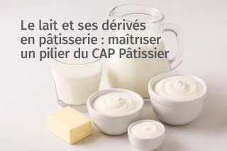 Le lait et ses dérivés en pâtisserie : maîtriser un pilier 

du CAP Pâtissier 