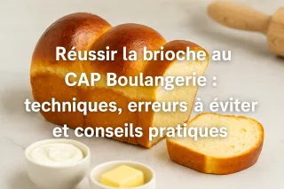 Réussir la brioche au CAP Boulangerie : techniques, erreurs à éviter et conseils pratiques 