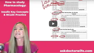#43 - How to REALLY study Pharmacology: Insulin Key Concepts & NCLEX Practice Questions 