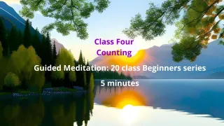 Class 4 of 20: Counting