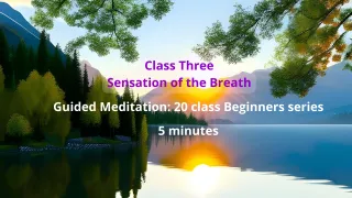 Class 3 of 20 : Sensation of Breath