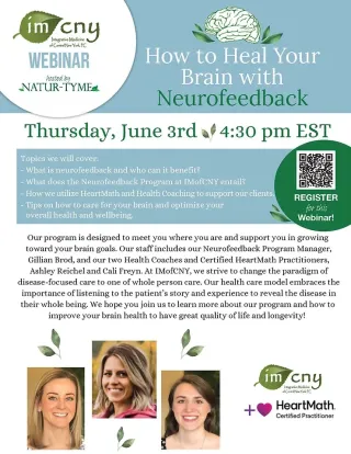 Join Us for a Webinar on How to Heal Your Brain with Neurofeedback
