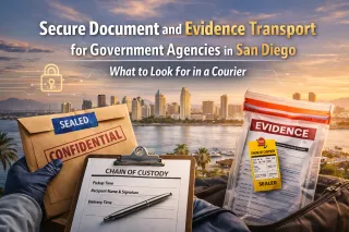 Secure Document and Evidence Transport for Government Agencies in San Diego: What to Look For in a Courier