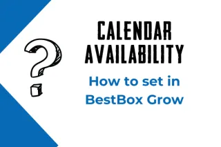 Setting Calendar Availability