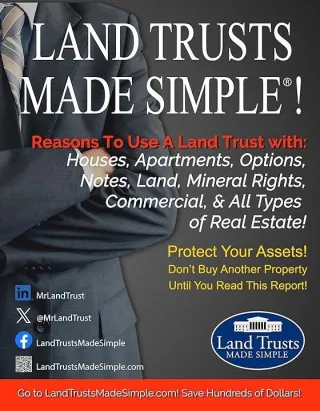 5 Top Reasons To Use Land Trusts