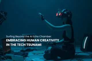 Surfing Beyond the AI Echo Chamber: Embracing Human Creativity in the Tech Tsunami 🌊🤖🎨