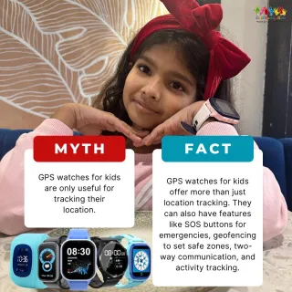 Smart kids watch with GPS and live tracking