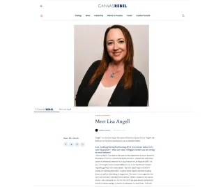 Featured in Canvas Rebel: Meet Lisa Angell