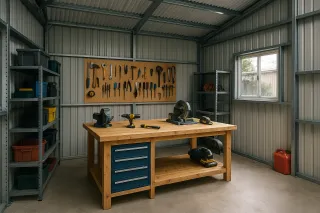 How to Plan a Functional Workshop or Storage Layout for Your Steel Shed