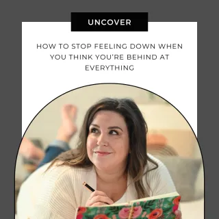 How to stop feeling down when you think you're behind at everything