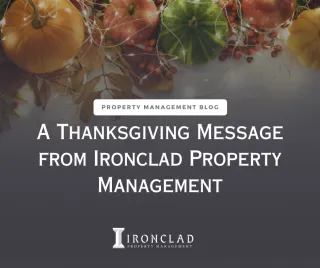 A Thanksgiving Message from Ironclad Property Management