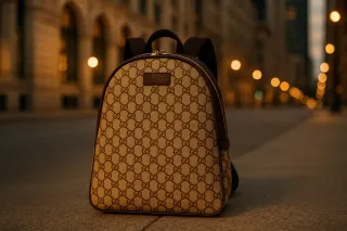 Spotlight on Luxury: Gucci GG Logo Backpack