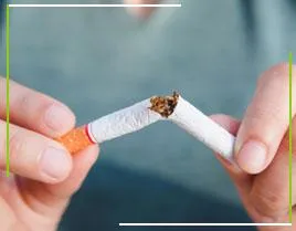 Anxiety hides behind a cigarette