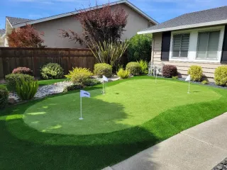 She Surprised Her Husband With a Front Yard Putting Green — While He Was on a Golf Trip