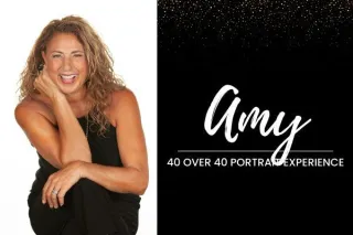 Amy M's 40 over 40 Portrait Experience