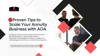 5 Proven Tips to Scale Your Annuity Business with AOA