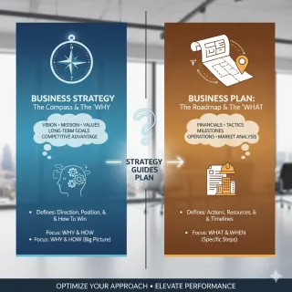 How to Differentiate Business Strategy from Business Plan