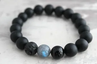 Limited Edition 'Blue Flash' Labradorite Mens Bracelets