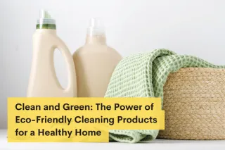 Clean and Green: The Power of Eco-Friendly Cleaning Products for a Healthy Home