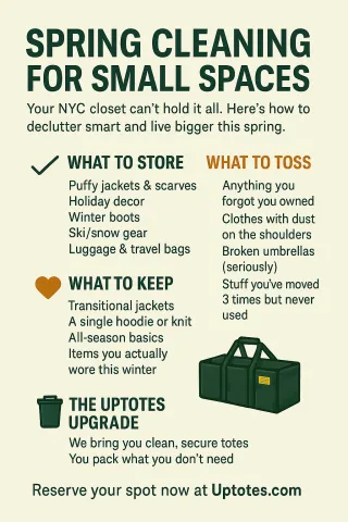 Spring Cleaning for Small Spaces: What to Store, What to Keep, What to Toss