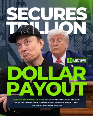 Elon Musk Secures $1 Trillion Tesla Payout — Critics Call It “Corporate Madness”