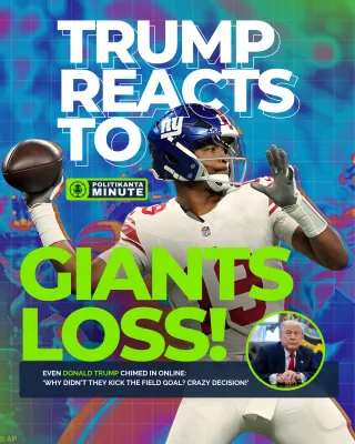 Trump Blasts Giants for ‘Crazy’ Decision in Costly Loss to the Detroit Lions
