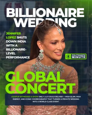 Jennifer Lopez Turns a Billionaire Wedding in India Into a Spectacular Show