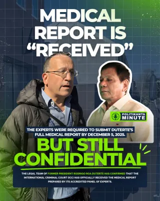 ICC Confirms Duterte’s Medical Report Is “Received” but Still Confidential — What This Means Moving Forward