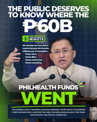 Sen. Bong Go: “Ipakita kung saan napunta ang ₱60B.” The Call for Accountability That the Public Deserves
