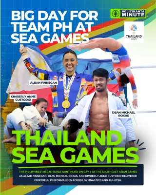 Finnegan, Roxas, and Custodio Lead Another Big Day for Team Philippines at SEA Games