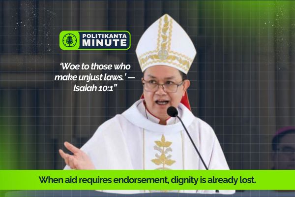 Dignity, Not Endorsements: When Aid Becomes a Tool of Control