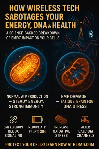 EMFs vs. Mitochondria: How Wireless Tech is Sabotaging Your Energy, DNA & Health