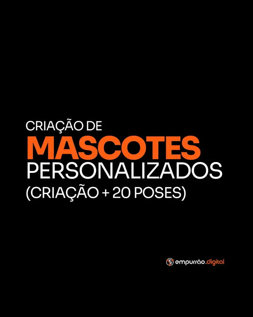 mascotes personalizados com 20 poses exclusivas