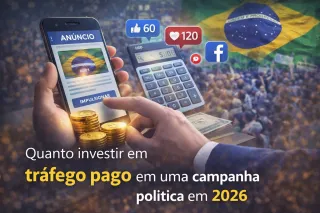 Quanto investir em tráfego pago em uma campanha política em 2026