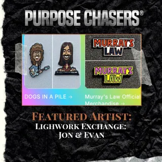 Lightwork Exchange: Dogs in a Pile Pins, Stickers & Artist Collabs | Purpose Chasers Spotlight