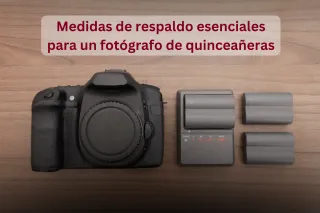 Medidas de respaldo esenciales para un fotógrafo de quinceañeras