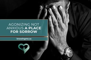 Agonizing Not Anxious, a Place for Sorrow