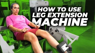 How to use a knee extension machine at the gym properly